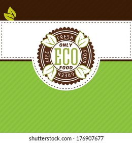 vector design part of natural eco nurture typographic tag nature product farm natural aliment earth sprout pure sign healthy vista green letterpress flag important useful confirmation signature nurtur