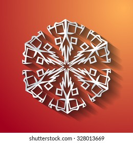 vector design part xmas cardboard flake pattern smiling cut white vacation flake winter season abstraction scene celebrating fashionable sign christmas celebration temperature relaxed beauty art craft