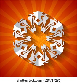 vector design part xmas paper snowflakes pattern laughing cut white vacation snowfall winter season abstract background scene formal modern mark christmas ceremony temperature refreshing smiling beaut