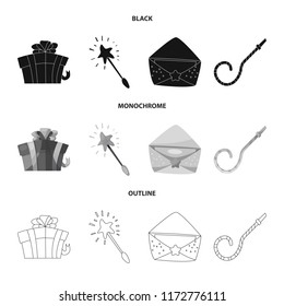 Vector design of party and birthday icon. Set of party and celebration stock symbol for web.