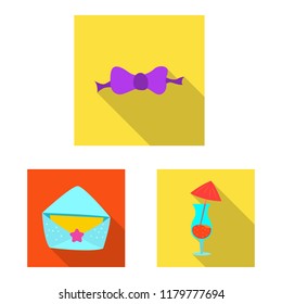 Vector design of party and birthday icon. Set of party and celebration vector icon for stock.