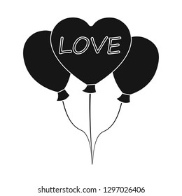 Vector design of party and birthday icon. Set of party and celebration stock symbol for web.
