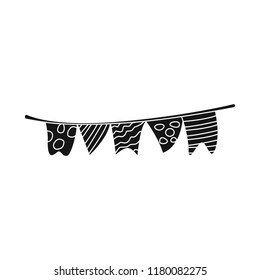 Vector design of party and birthday logo. Collection of party and celebration vector icon for stock.