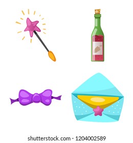 Vector design of party and birthday sign. Set of party and celebration vector icon for stock.
