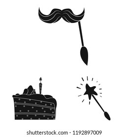 Vector design of party and birthday symbol. Collection of party and celebration stock vector illustration.