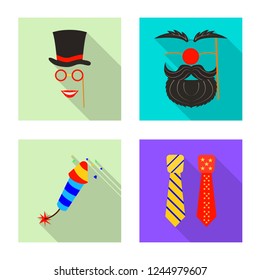 Vector design of party and birthday symbol. Collection of party and celebration stock vector illustration.