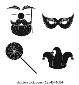 Vector design of party and birthday symbol. Collection of party and celebration vector icon for stock.