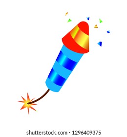 Vector design of party firework and birthday logo. Collection of party and celebration stock vector illustration.