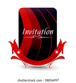 Vector design for party invitation card, Just place your own texts and titles.