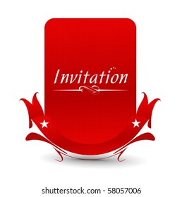 Vector design for party invitation card, Just place your own texts and titles.