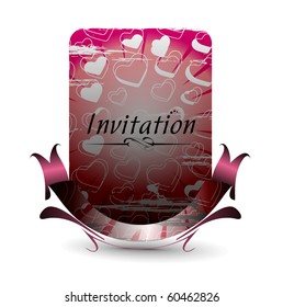 Vector design for party invitation card, Just place your own texts and titles.