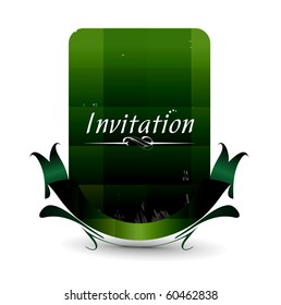 Vector design for party invitation card, Just place your own texts and titles.