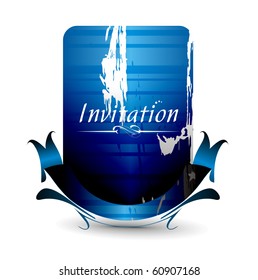 Vector design for party invitation card, Just place your own texts and titles.