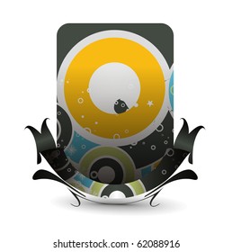 Vector design for party invitation card, Just place your own texts and titles.