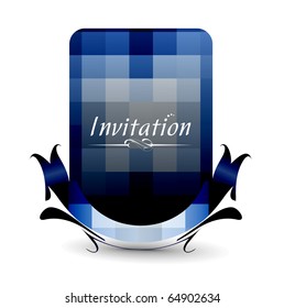 Vector design for party invitation card, Just place your own texts and titles.