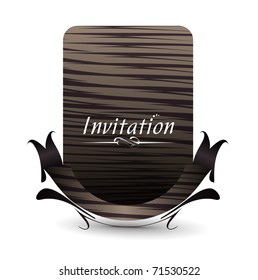 Vector design for party invitation card, Just place your own texts and titles.