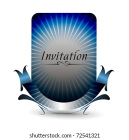 Vector design for party invitation card, Just place your own texts and titles.