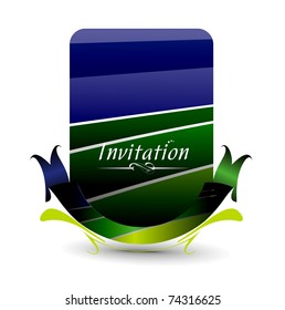 Vector design for party invitation card, Just place your own texts and titles.