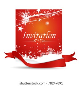Vector design for party invitation card, Just place your own texts and titles.