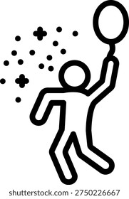 Vector Design Partygoer Icon Style