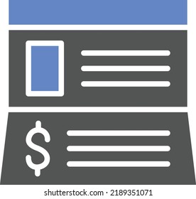 Estilo de icono del libro de contraseñas de diseño de vectores