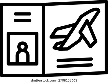 Vector Design Passport Icon Style