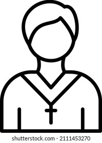 Vectordesign-Pastor-Symbolstil
