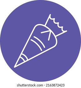 Estilo de icono de bolsita de diseño de vectores