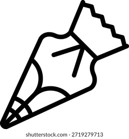 Vector Design Pastry Bag Icon Style