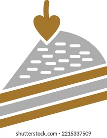 Estilo de icono de la bolsita de diseño del vector