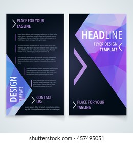 vector design pattern of advertisement cover or leaflet with triangle background conceptual scene performance modern empty deal fancy print concept flag present graphic graphical visual intricate head