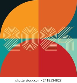 Vector Design Pattern Backgrounds With Retro Colors