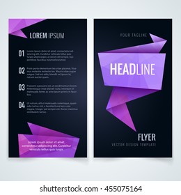 vector design pattern of brochure layout magazine covering annual report or ad folder with polygon scene color rose texture abstraction scene performance empty marketing luxurious imprint creative pub