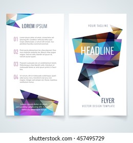 vector design pattern of brochure layout magazine cover annual report or advertisement flyer with triangle background texture abstraction scene performance empty deal luxurious print original banner f