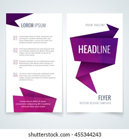 vector design pattern of insert plan magazine cover annual statement or advertising flyer with triangle background colour color rose texture abstraction scene performance empty business fancy imprint