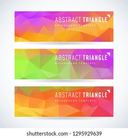 vector design pattern series of banner or header with rainbow triangle colorful background color summertime aura texture colorful conceptual background scene multicolor digital dynamic performance fas