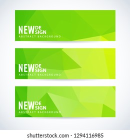 vector design pattern series of flag header for site with triangle geometric scene crowd texture abstract scene technology heap numeric performance modern site contract green refreshing set banner pre