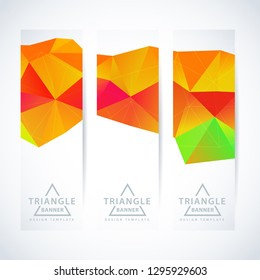 vector design pattern set of flag header for site with three geometric background group spectrum texture colourful conceptual scene technology heap right digital performance trendy site marketing cool