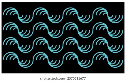 Vector design pattern shape half spiral modification, cool geometric design.