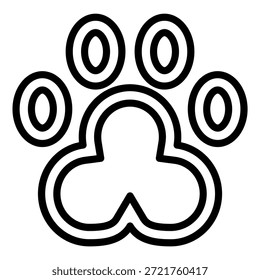 Vector Design PawPrint Pins Icon Style