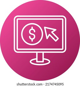 Vector Design Pay Per Click Icon Style