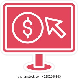 Vector Design Pay Per Click Icon Style