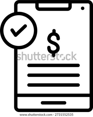 Vector Design Payment Confirmation Icon Style