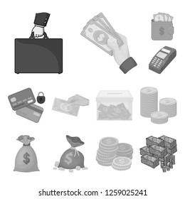 Vector design of payment and loan icon. Collection of payment and financial vector icon for stock.