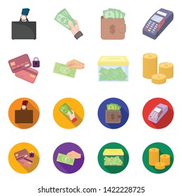 Vector design of payment and loan icon. Set of payment and financial stock vector illustration.