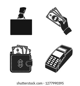 Vector design of payment and loan sign. Collection of payment and financial vector icon for stock.
