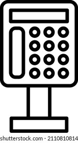 Vector Design Payphone Icon Style