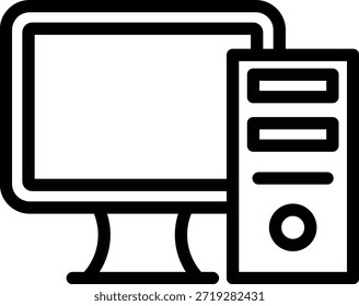 Estilo De Ícone De Pc De Design De Vetor