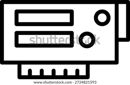 Vector Design PCI Slot Icon Style