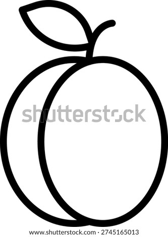 Vector Design Peach Icon Style